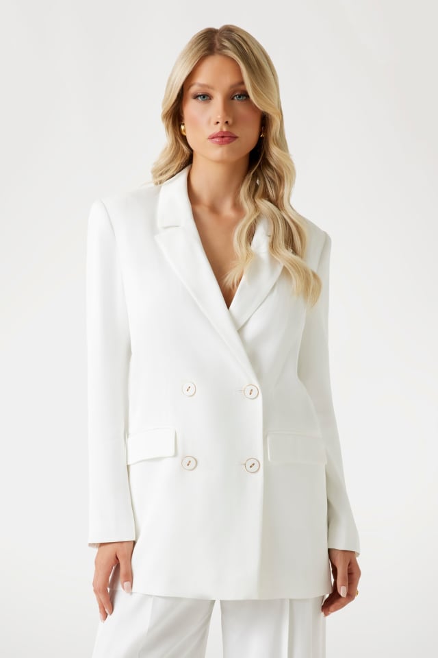 Blazer em mistura de lã Marciano