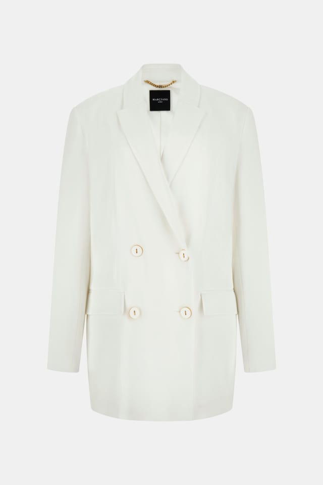 Blazer em mistura de lã Marciano