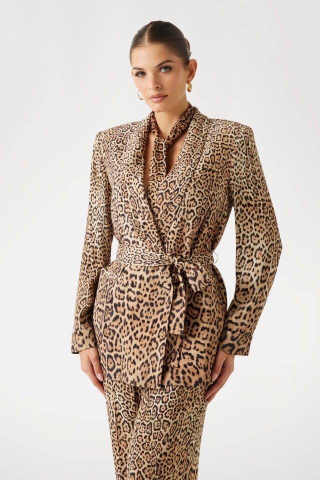 Blazer l&eacute;opard Marciano