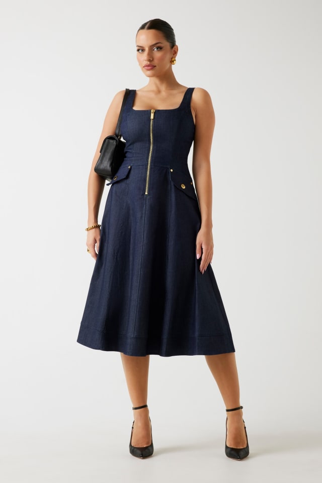 Vestido vaquero midi Marciano