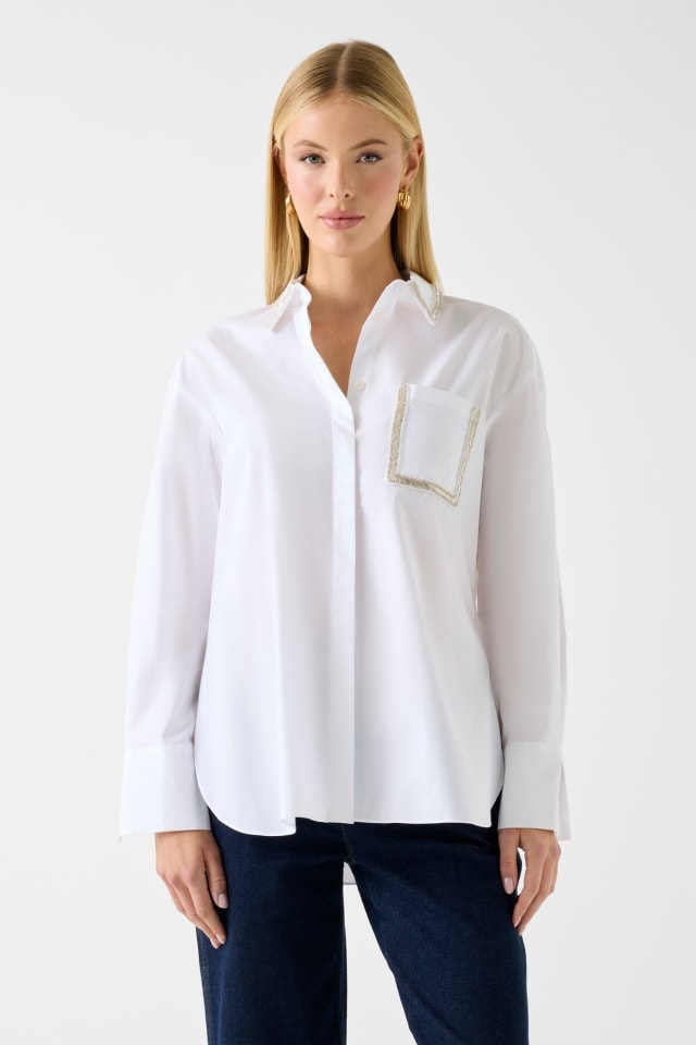Camicia con perline Marciano