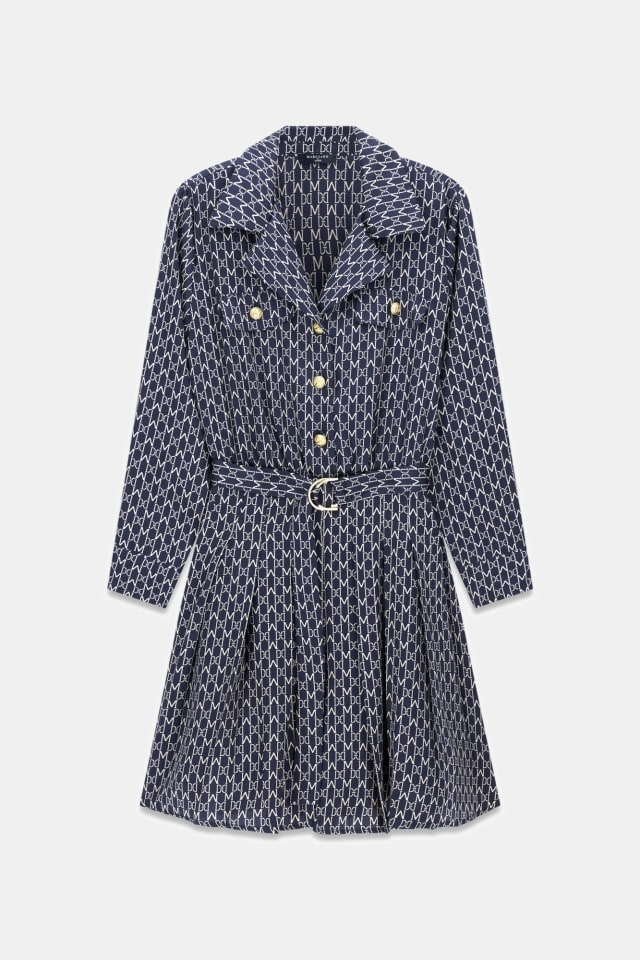 Vestido mini plisado Marciano