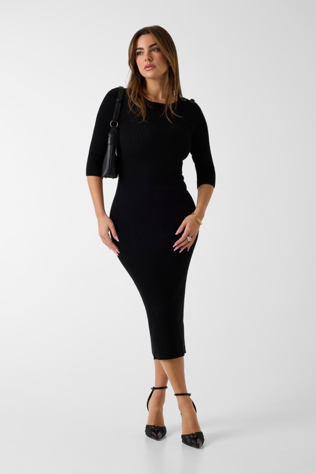 Vestido de escote barco Marciano