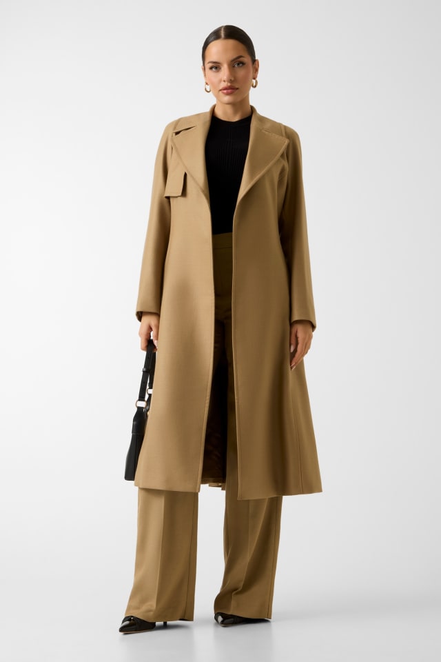 Marciano wool-blend trench