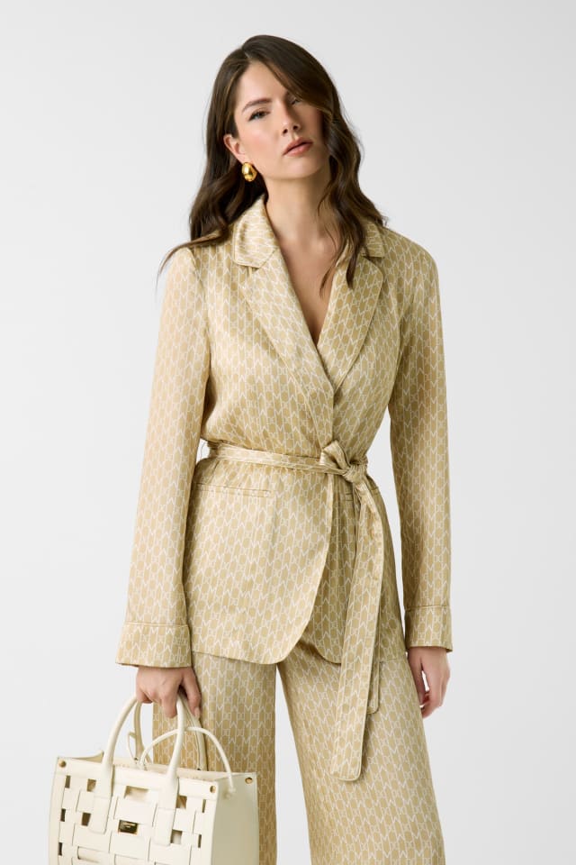 Blazer con cinturón Marciano