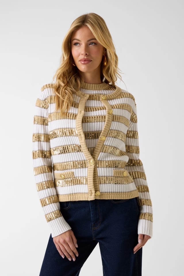 Cardigan &agrave; sequins Marciano