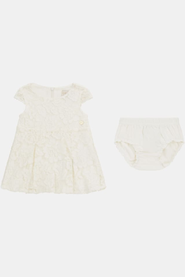 Set mit Spitzenkleid und Höschen