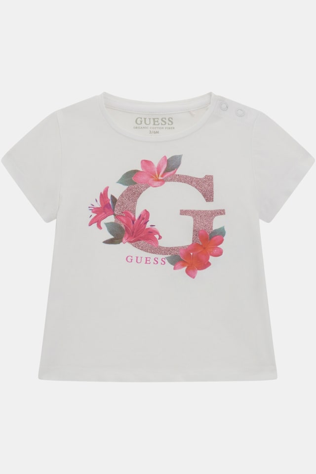 Çiçek desenli t-shirt