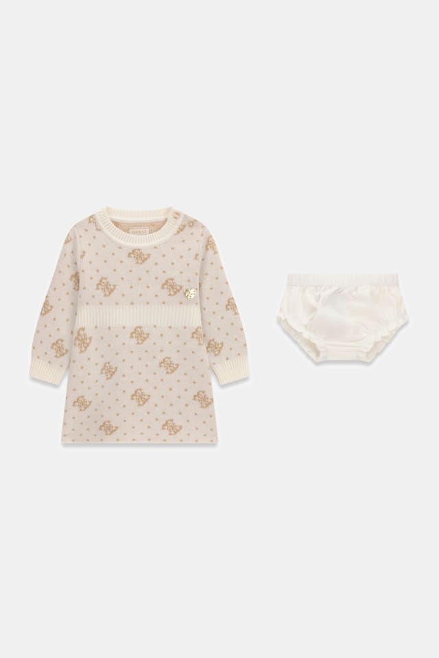 Conjunto de vestido de malha e calcinha