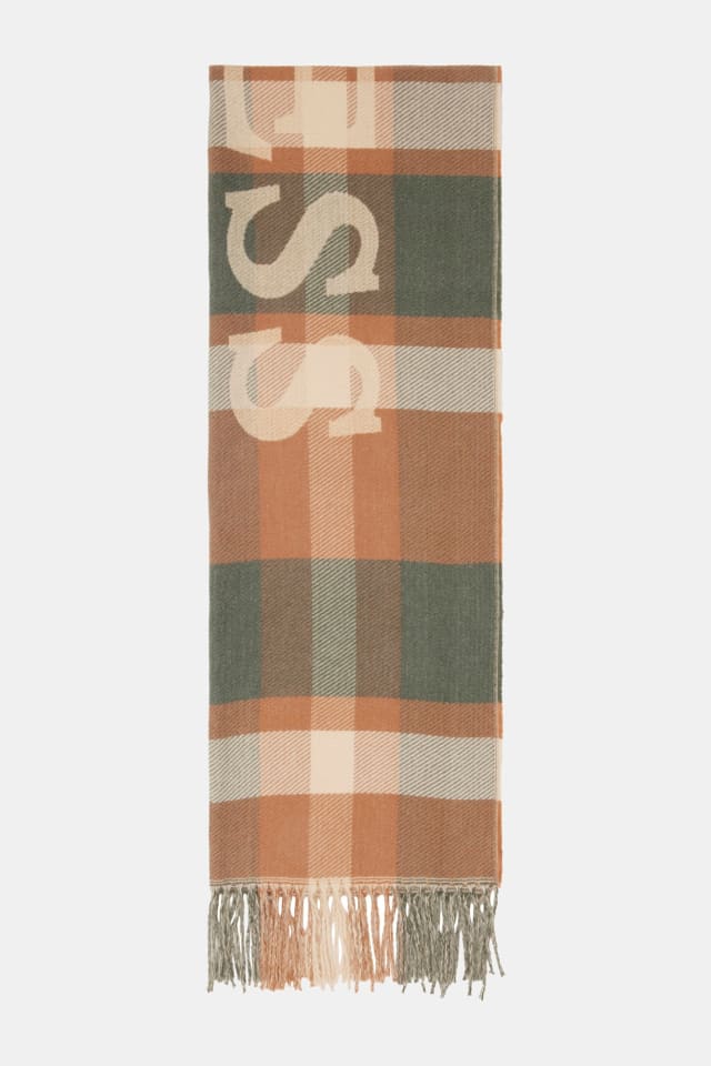 Bufanda con estampado de cuadros
