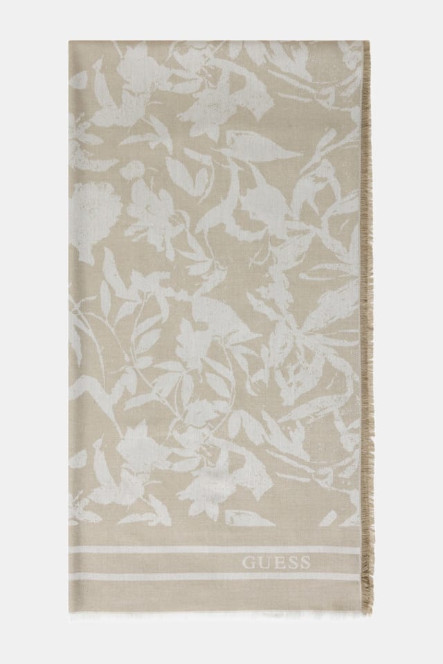 Sciarpa con logo floreale