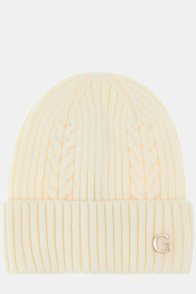 Gorro de malha com logo