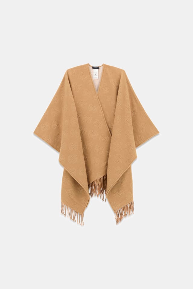 Poncho de mezcla de viscosa