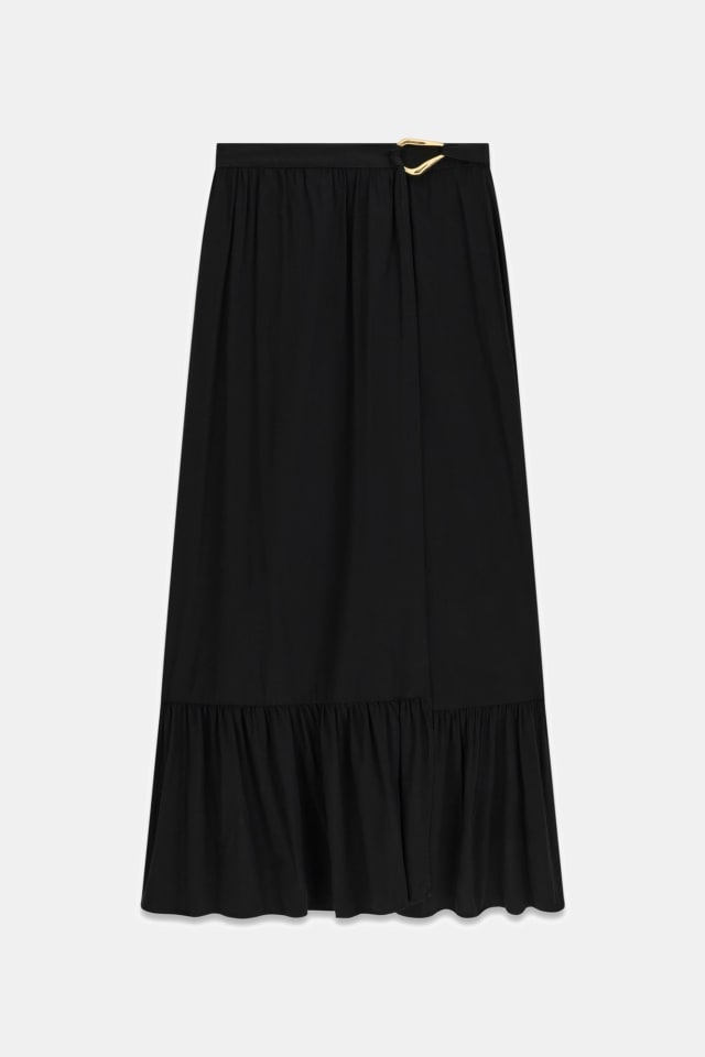 Falda maxi envolvente