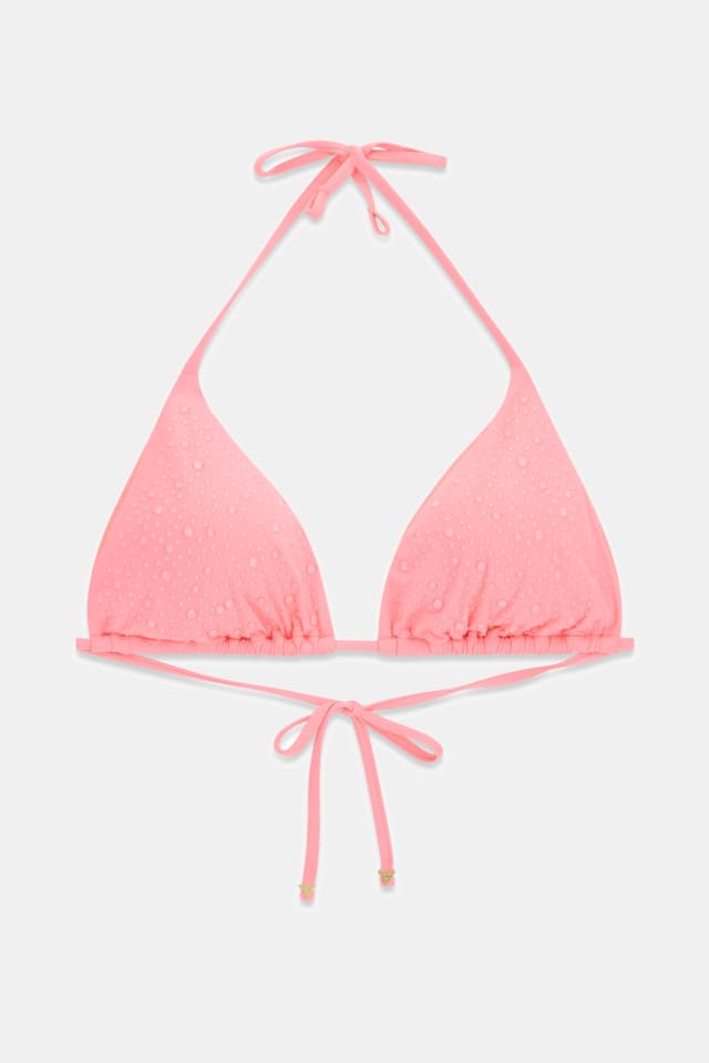 Top de biquíni triangular com strass