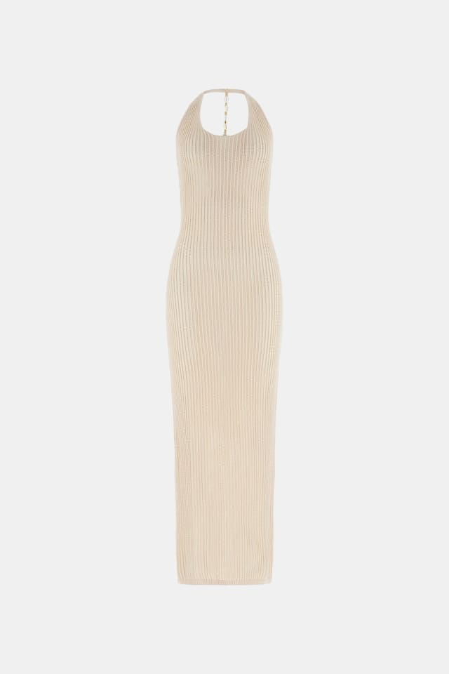 Vestido largo calado