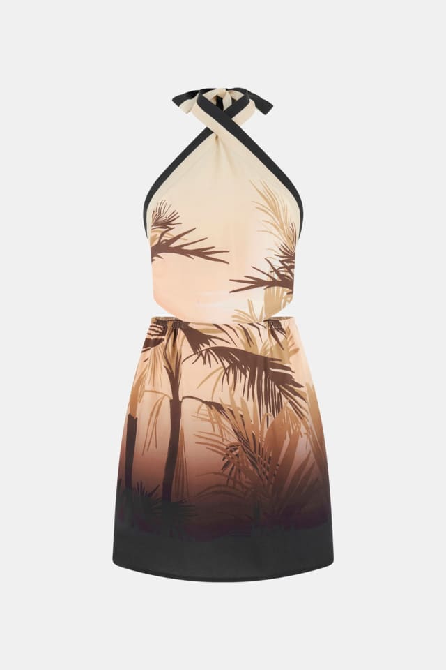 Vestido mini estampado