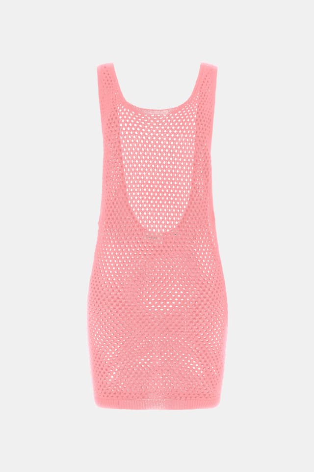 Vestido mini de crochê