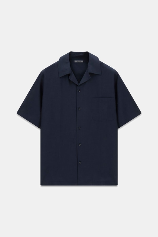 Camisa de mezcla de lino