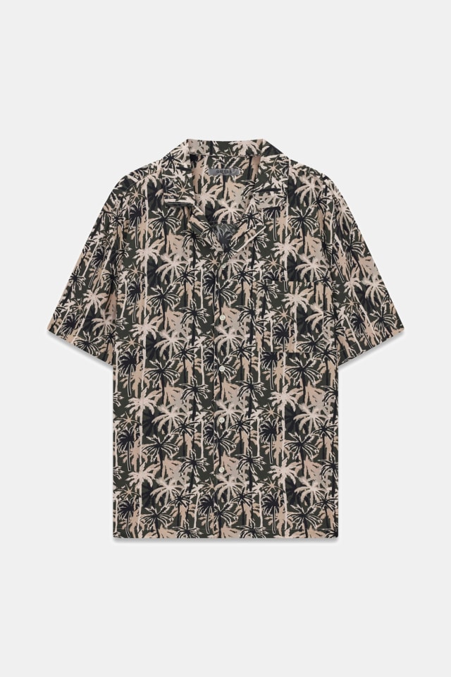 Camisa de viscose estampada