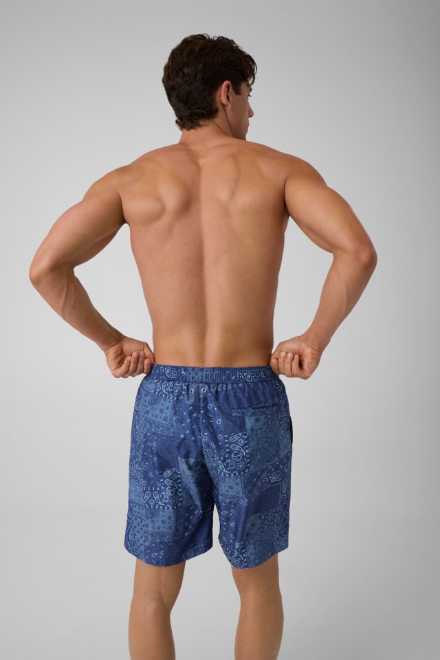 Bedruckter Boxer-Badeanzug