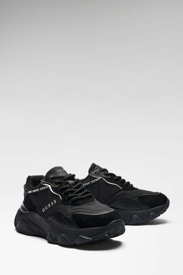 【未使用】GamerFinger 黒ボディ/ブラック φ24 φ30 はめ込み式 GUESS® Deri karişimi micola spor ayakkabisi Kadın