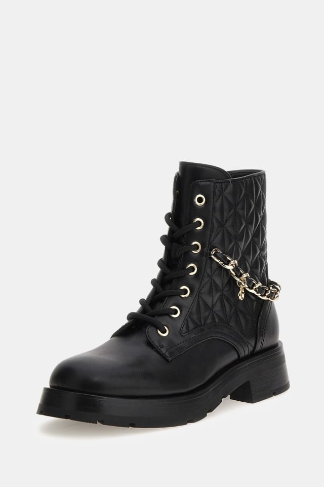 Xenia charm chain combat boots