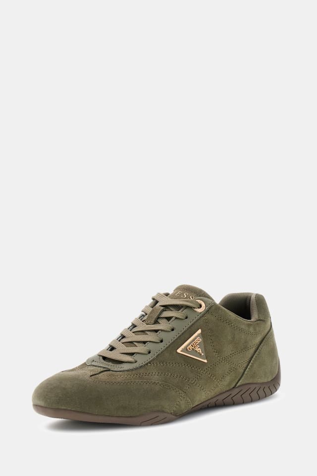 Zapatilla Gabiey combinada con piel gamuzada