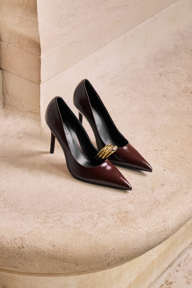 Escarpins en cuir véritable Leonie