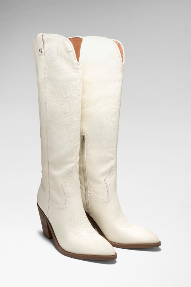 Botas de couro genu&iacute;no Sashan