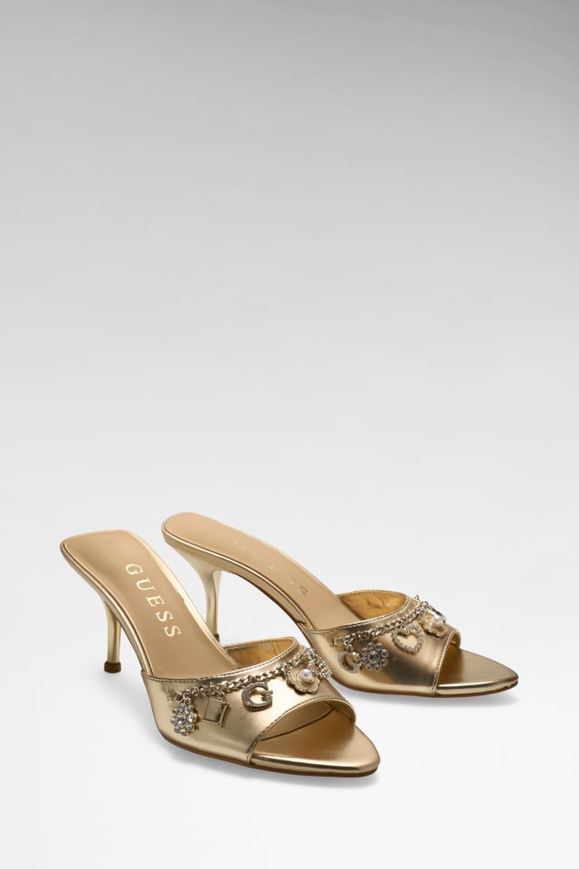 Sandalias con cadena logo Vanesy