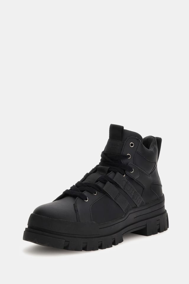 Sneaker alta Cesena misto pelle