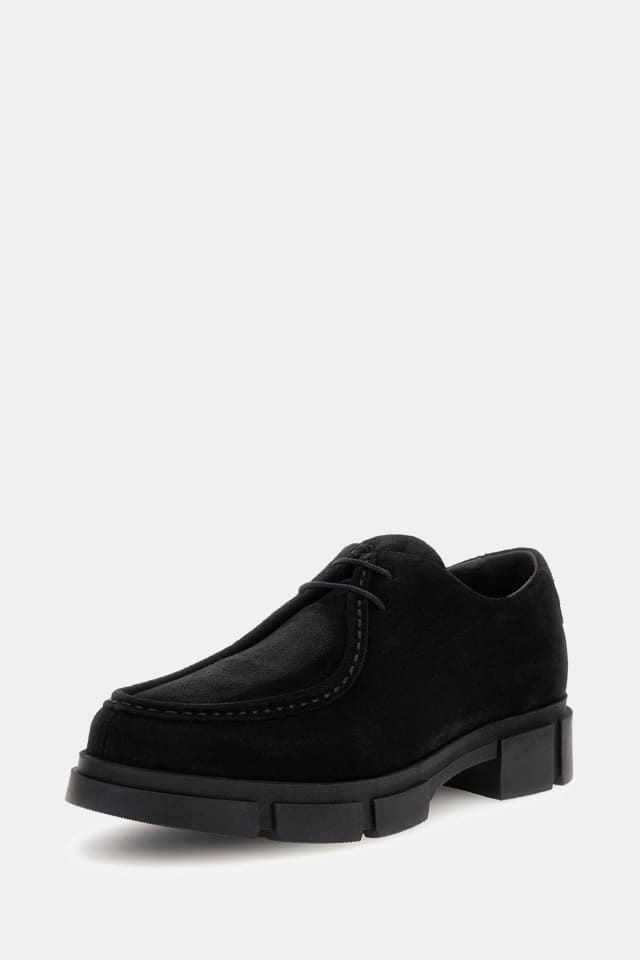 Derbies Fiory daim v&eacute;ritable