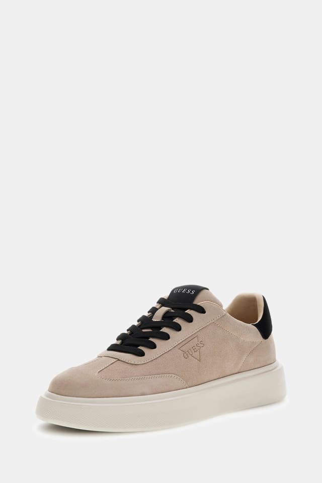Plaza Suede-Blend Sneaker
