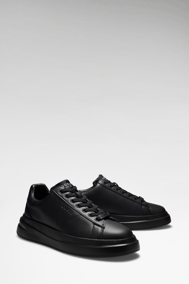 Elba leather-blend sneaker