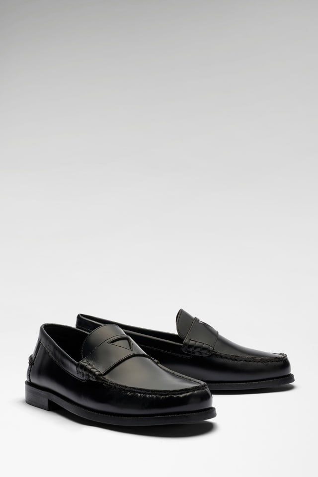 Guess Hacon Woven Texture Square Toe Dress Loafers in Brown for Men