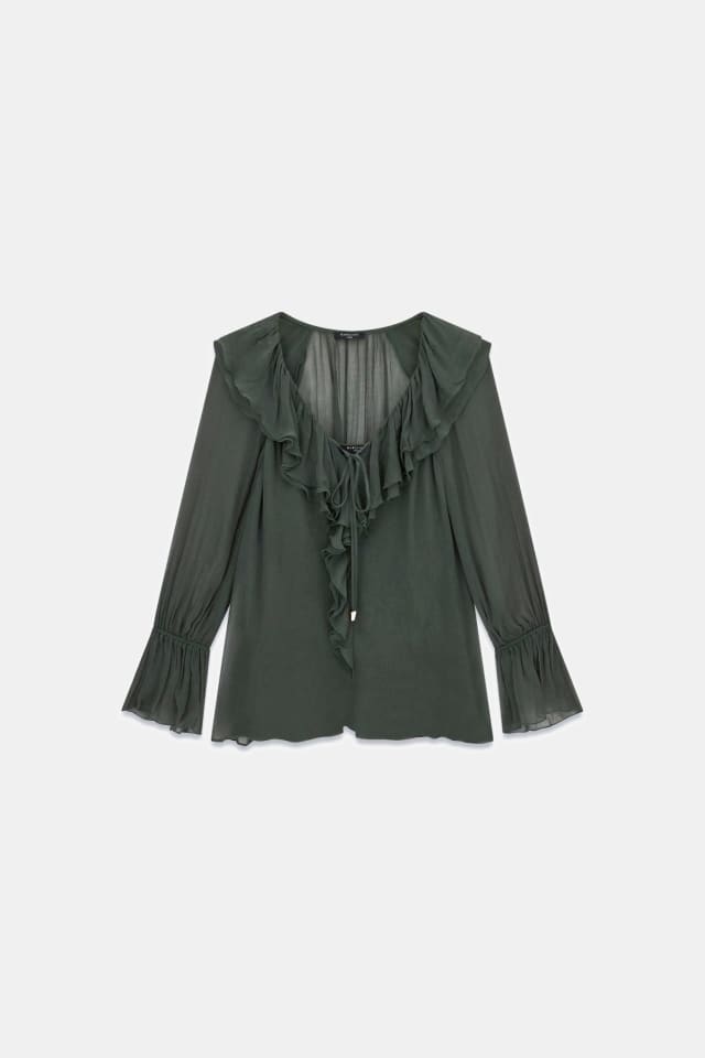 Blusa con volantes de Marciano
