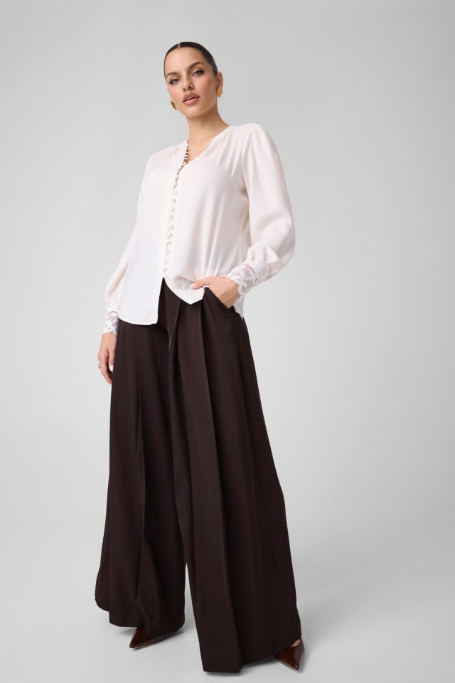 Blusa con detalles de Encaje de Marciano