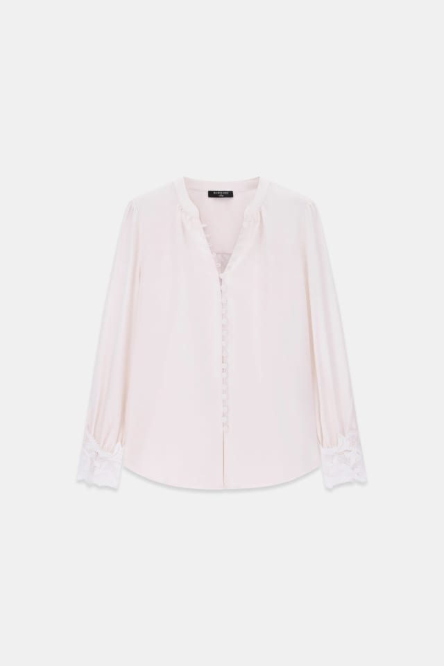 Blusa con detalles de Encaje de Marciano
