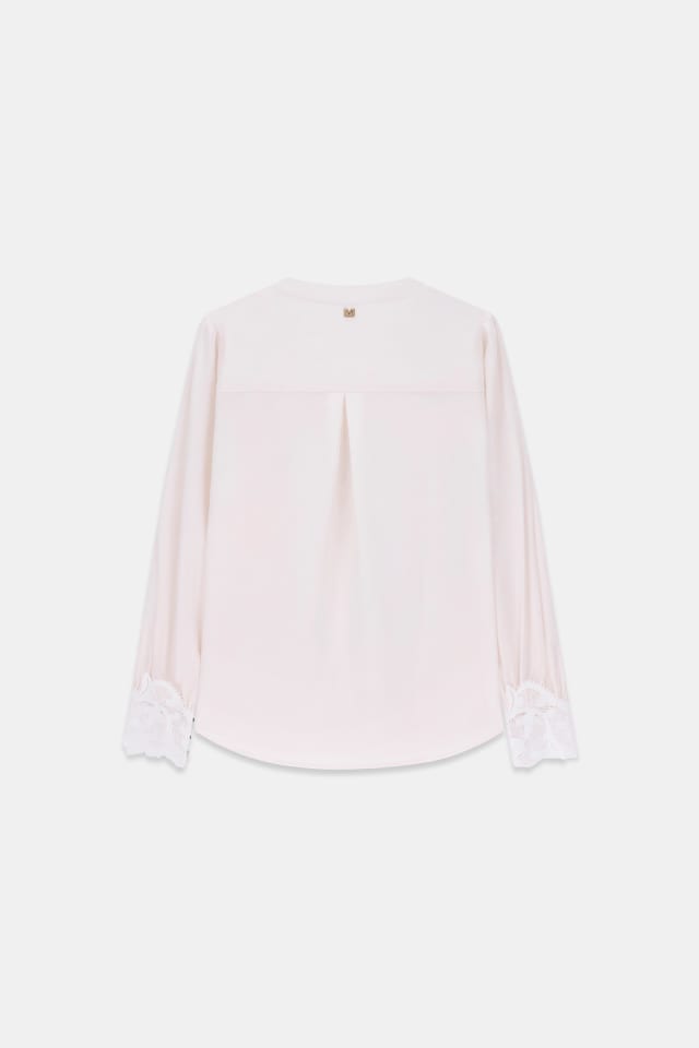 Blusa con detalles de Encaje de Marciano