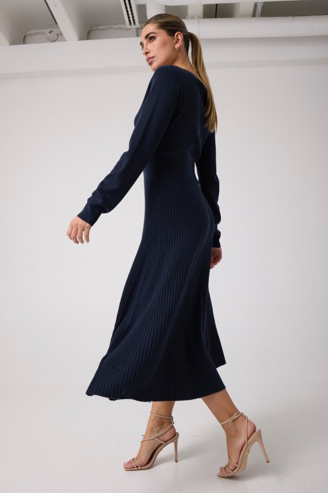 Vestido midi de mezcla de cachemir de Marciano