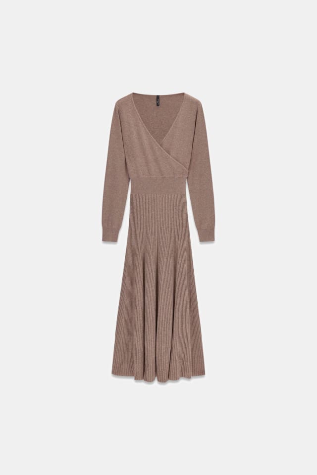 Vestido midi Marciano em mistura de cashmere
