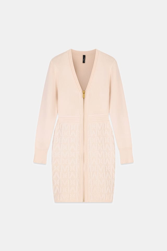 Vestido curto Marciano com zíper frontal