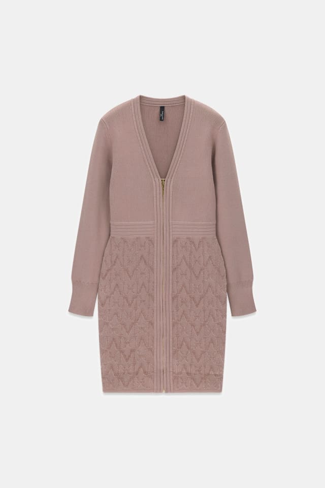 Vestido curto Marciano com zíper frontal