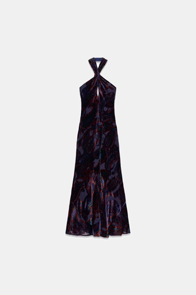 Vestido largo con escote halter de Marciano