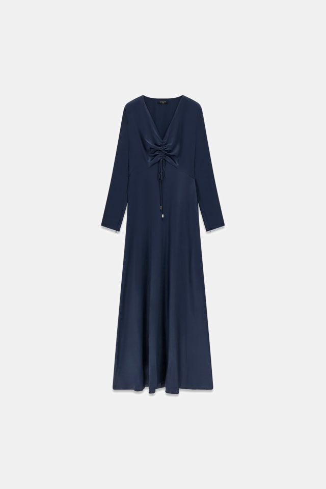 Vestido longo de cetim Marciano