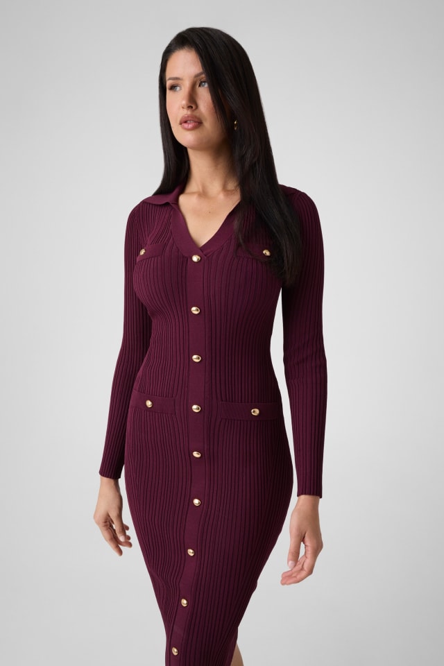 Vestido midi de malha Marciano