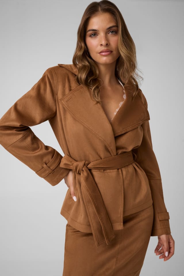 Chaqueta de ante sintético Marciano