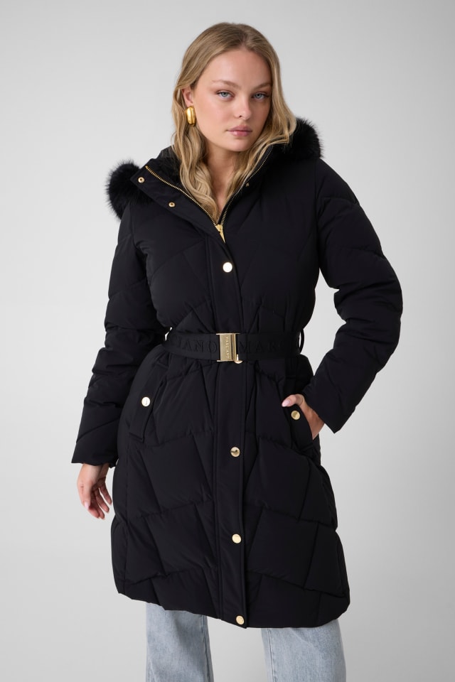 Chaqueta acolchada larga de Marciano