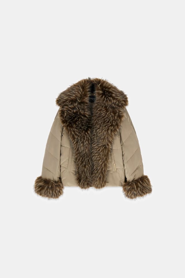 Chaqueta acolchada de piel sintética Marciano